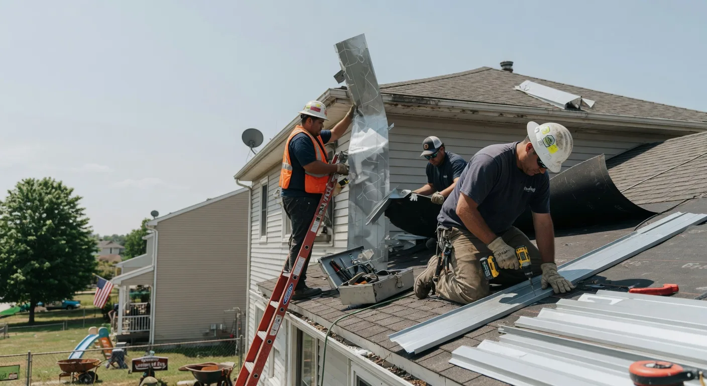 Storm Damage Metal Roof Repair in Polkville, NC